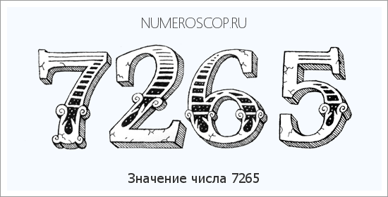 Расшифровка значения числа 7265 по цифрам в нумерологии