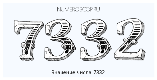 Расшифровка значения числа 7332 по цифрам в нумерологии