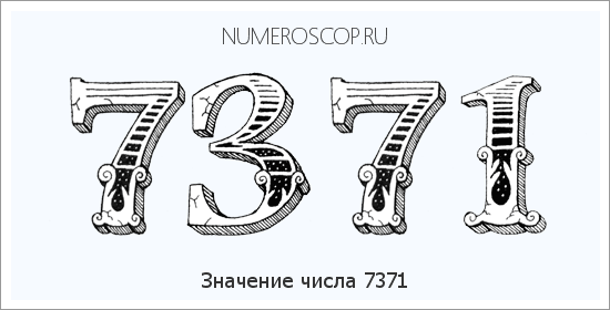 Расшифровка значения числа 7371 по цифрам в нумерологии