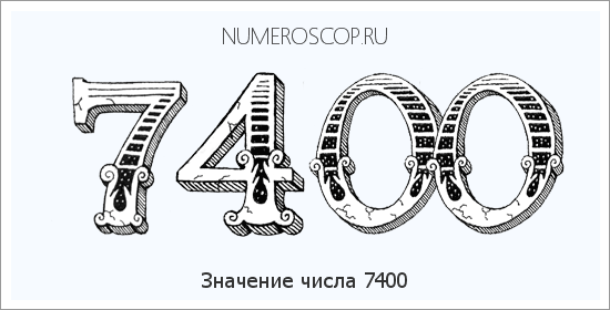 Расшифровка значения числа 7400 по цифрам в нумерологии