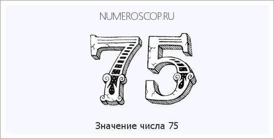 Расшифровка значения числа 75 по цифрам в нумерологии