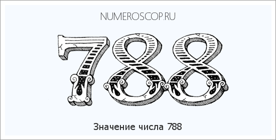Расшифровка значения числа 788 по цифрам в нумерологии