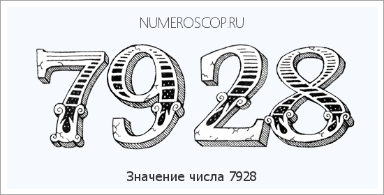 Расшифровка значения числа 7928 по цифрам в нумерологии