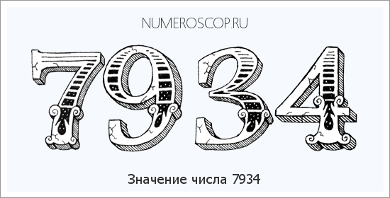 Расшифровка значения числа 7934 по цифрам в нумерологии
