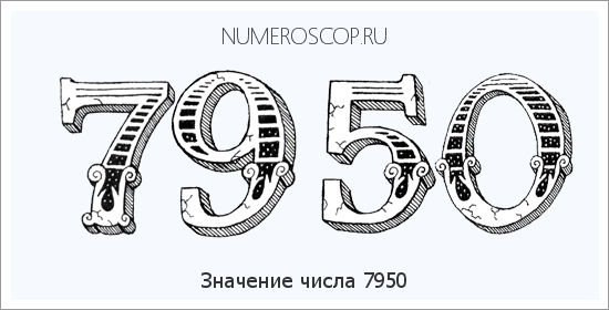 Расшифровка значения числа 7950 по цифрам в нумерологии