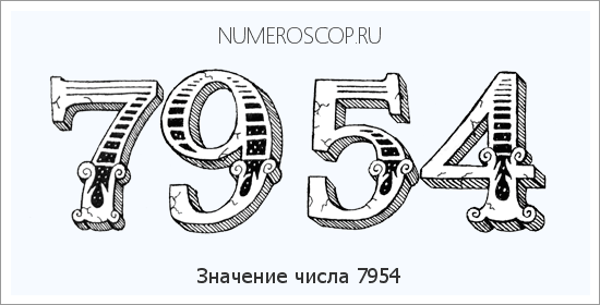 Расшифровка значения числа 7954 по цифрам в нумерологии
