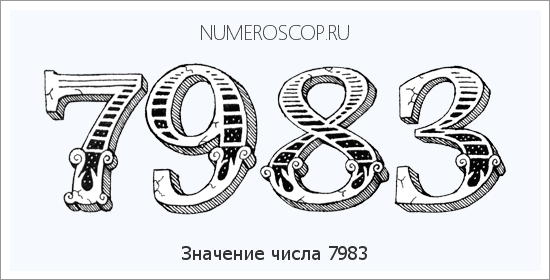 Расшифровка значения числа 7983 по цифрам в нумерологии