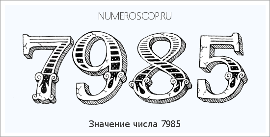 Расшифровка значения числа 7985 по цифрам в нумерологии