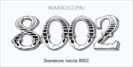 Расшифровка значения числа 8002 по цифрам в нумерологии