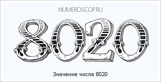 Расшифровка значения числа 8020 по цифрам в нумерологии