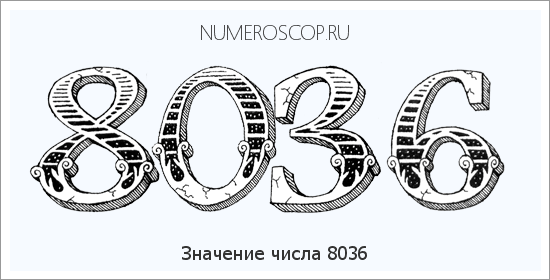 Расшифровка значения числа 8036 по цифрам в нумерологии
