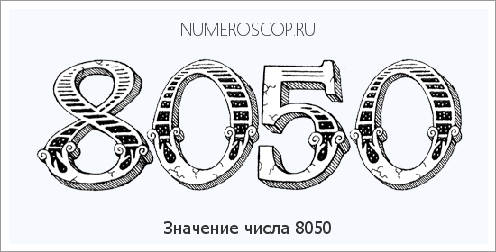 Расшифровка значения числа 8050 по цифрам в нумерологии