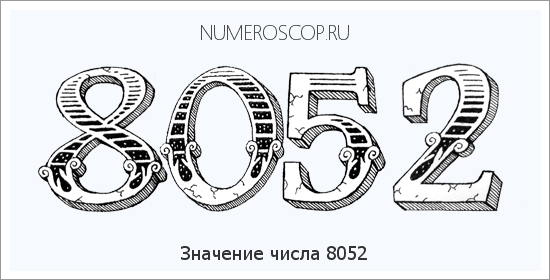 Расшифровка значения числа 8052 по цифрам в нумерологии