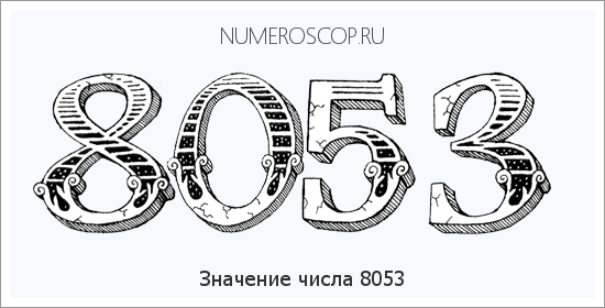 Расшифровка значения числа 8053 по цифрам в нумерологии