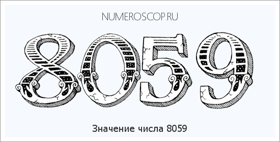Расшифровка значения числа 8059 по цифрам в нумерологии