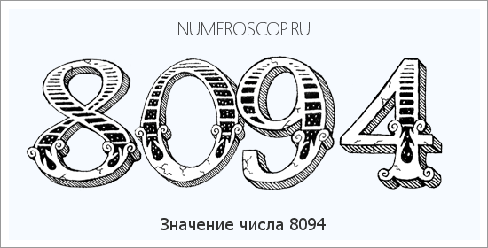 Расшифровка значения числа 8094 по цифрам в нумерологии