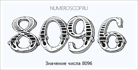 Расшифровка значения числа 8096 по цифрам в нумерологии