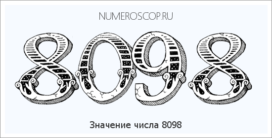 Расшифровка значения числа 8098 по цифрам в нумерологии
