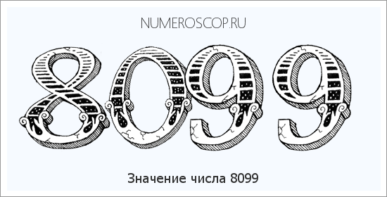 Расшифровка значения числа 8099 по цифрам в нумерологии