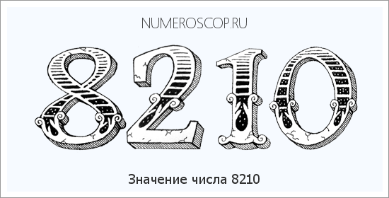 Расшифровка значения числа 8210 по цифрам в нумерологии