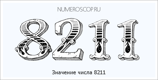 Расшифровка значения числа 8211 по цифрам в нумерологии