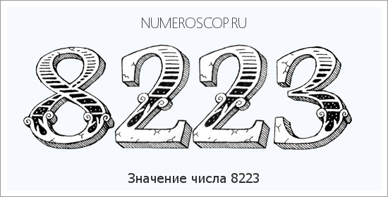 Расшифровка значения числа 8223 по цифрам в нумерологии