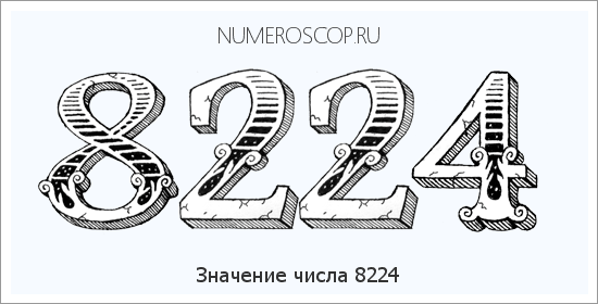 Расшифровка значения числа 8224 по цифрам в нумерологии