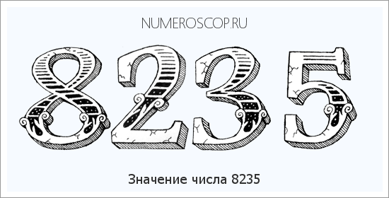 Расшифровка значения числа 8235 по цифрам в нумерологии