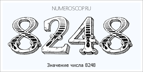 Расшифровка значения числа 8248 по цифрам в нумерологии