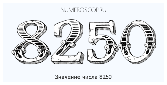 Расшифровка значения числа 8250 по цифрам в нумерологии
