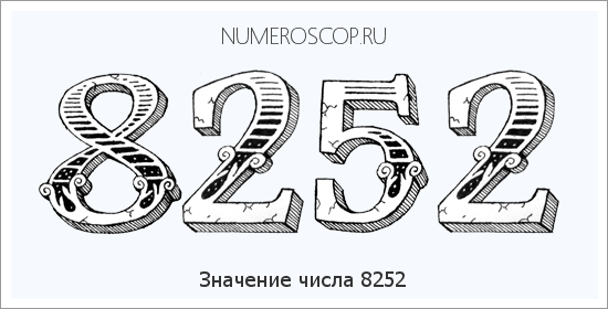 Расшифровка значения числа 8252 по цифрам в нумерологии