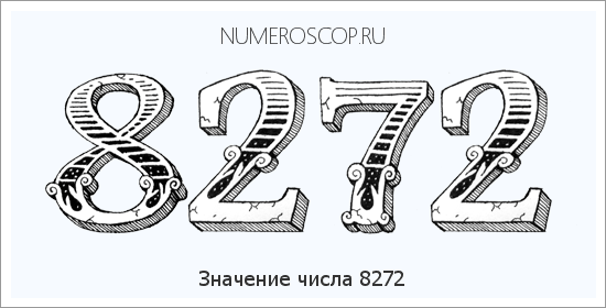 Расшифровка значения числа 8272 по цифрам в нумерологии