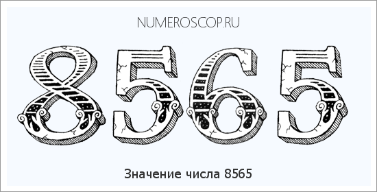 Расшифровка значения числа 8565 по цифрам в нумерологии