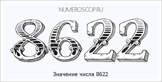Расшифровка значения числа 8622 по цифрам в нумерологии