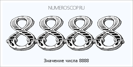 Расшифровка значения числа 8888 по цифрам в нумерологии