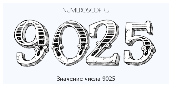 Расшифровка значения числа 9025 по цифрам в нумерологии