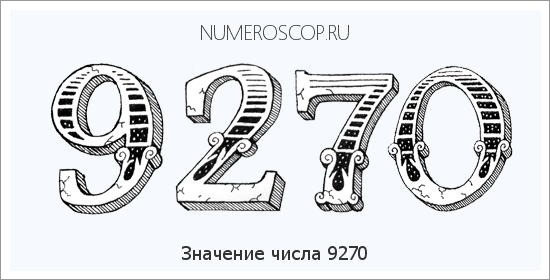 Расшифровка значения числа 9270 по цифрам в нумерологии