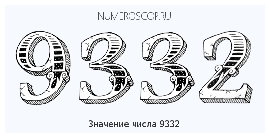 Расшифровка значения числа 9332 по цифрам в нумерологии