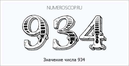 Расшифровка значения числа 934 по цифрам в нумерологии