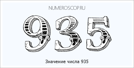 Расшифровка значения числа 935 по цифрам в нумерологии