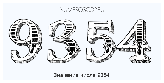 Расшифровка значения числа 9354 по цифрам в нумерологии