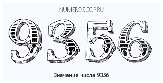 Расшифровка значения числа 9356 по цифрам в нумерологии