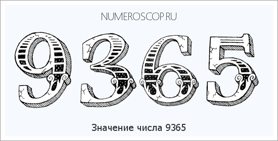 Расшифровка значения числа 9365 по цифрам в нумерологии