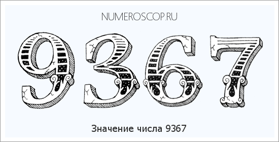 Расшифровка значения числа 9367 по цифрам в нумерологии