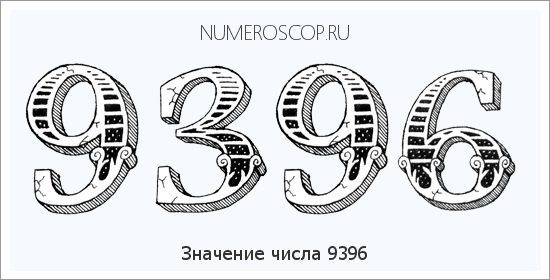 Расшифровка значения числа 9396 по цифрам в нумерологии