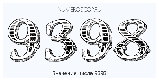 Расшифровка значения числа 9398 по цифрам в нумерологии