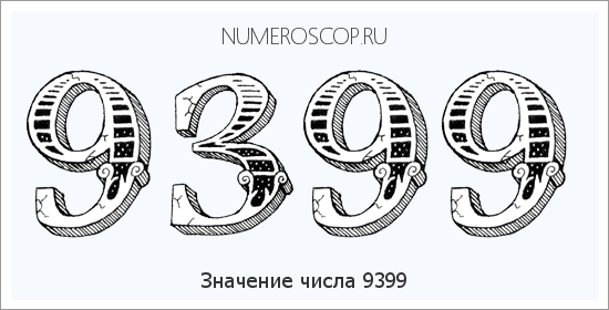 Расшифровка значения числа 9399 по цифрам в нумерологии