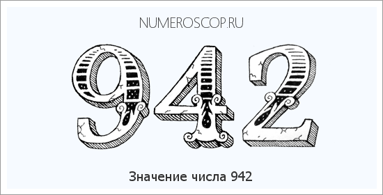 Расшифровка значения числа 942 по цифрам в нумерологии