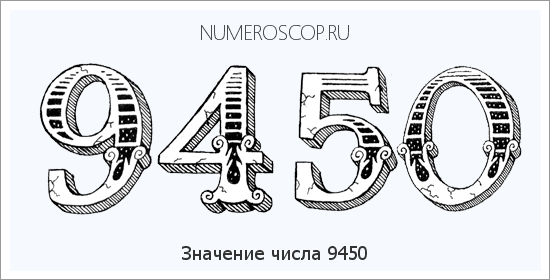 Расшифровка значения числа 9450 по цифрам в нумерологии