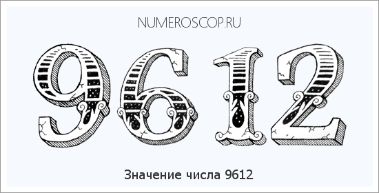 Расшифровка значения числа 9612 по цифрам в нумерологии